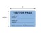 Nevs Visitor Pass - Name Of Patient/Visitor 1-15/16" x 3" VP-Blue - alternate 2